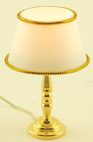 Table Lamp, Gold Base