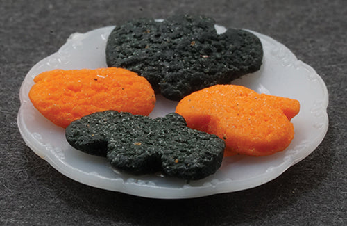 Halloween Cookies on Plate