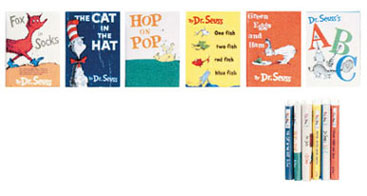 Book Set, Dr. Seuss, Color, 6pc