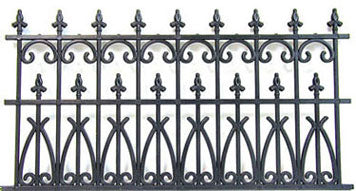 Fence, Ornate Black