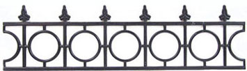 Widows Walk Fence, Black, 1 3/4"