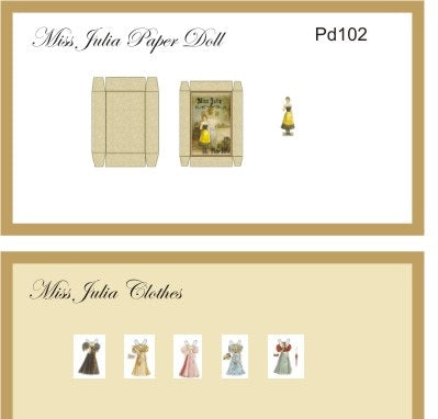 Paper Doll Kit, Miss Julia