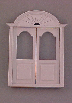 Newport Exterior Double Door, White