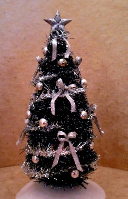 Christmas Tree, Sparkle Silver