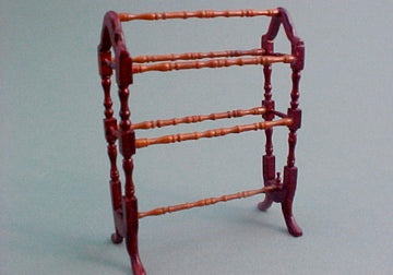 1/2" Scale Bespaq "Belmont" Quilt Rack, Mahogany