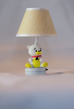 Nursery Teddy Bear Light, Yellow Shade