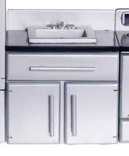 Kitchen Sink, Silver & Black