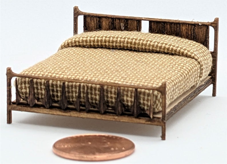 1/4" Scale Midcentury King Bed Kit