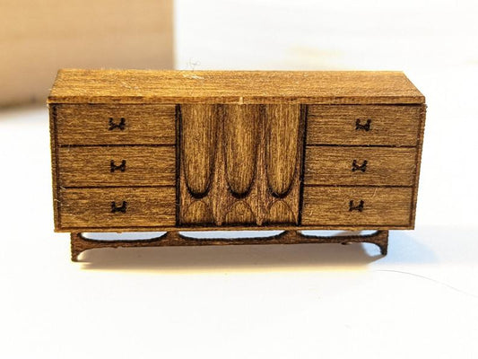 1/4" Scale Midcentury Dresser Kit