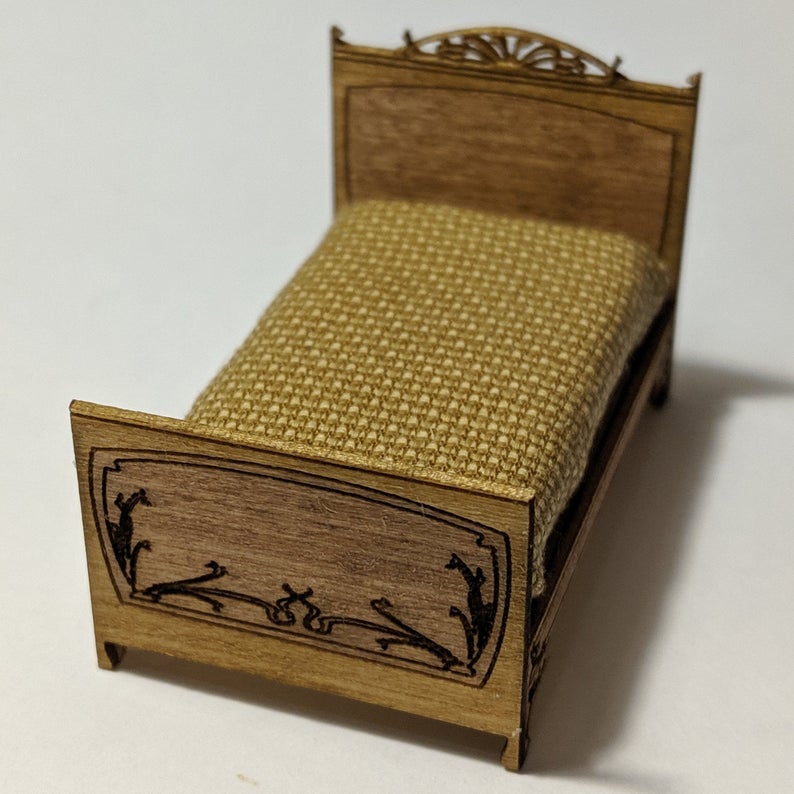 1/4" Scale Art Nouveau Bed Kit