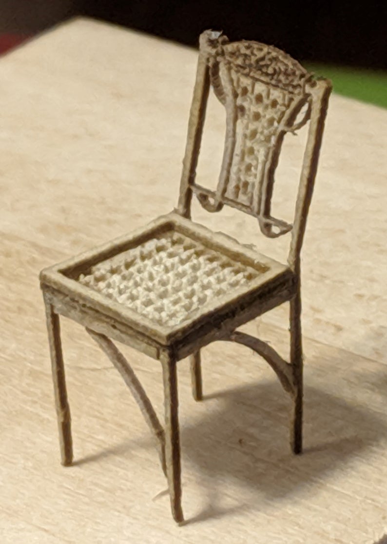 1/4" Scale Art Nouveau Chairs Kit