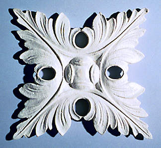 Ceiling Medallion Square Large Leaf, #4