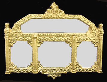 Ornate Framed Mirror, Gold, #1