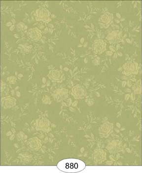 Rose Damask 2 Green Wallpaper