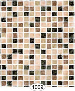 Mosaic Tile - Black & Browns Wallpaper