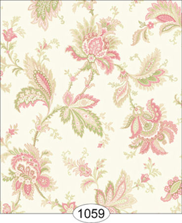 Jordan Pink Jacobean Wallpaper