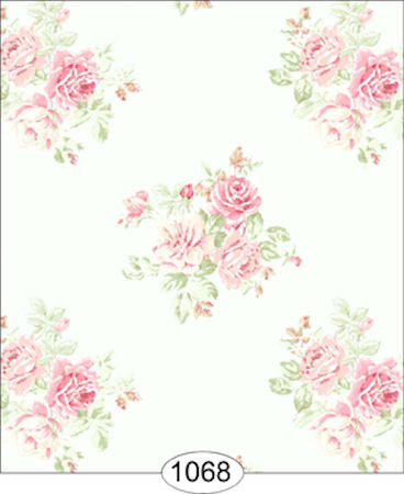 Cottage Rose Pink Wallpaper