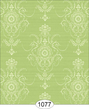 Florentine Light Green Wallpaper