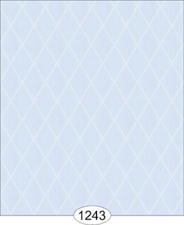 Bella Trellis Blue Wallpaper