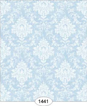 Princess Damask, Blue Wallpaper