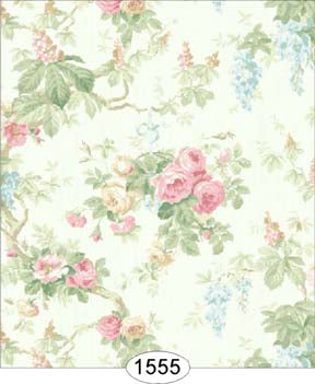 Wisteria White Wallpaper