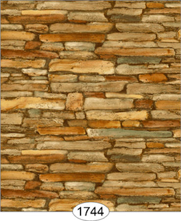 Rustic Rock Orange Rust Wallpaper