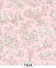 Lauren Toile, Pink Wallpaper