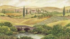 Tuscan Mural Landscape Wallpaper