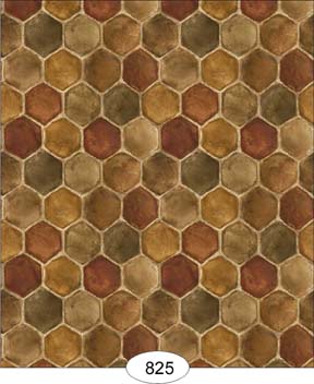 Honeycomb Tile - Brown Wallpaper