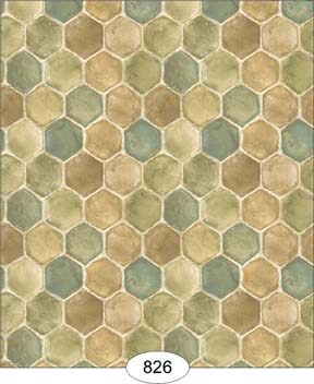 Honeycomb Tile - Green Wallpaper