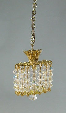 Crystal Short Drum Overhead Light