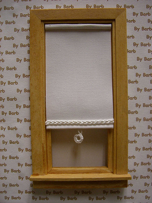 Designer Window Shade, Braided Trim