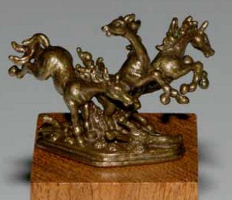 Born Free Natural Bronze Figurine